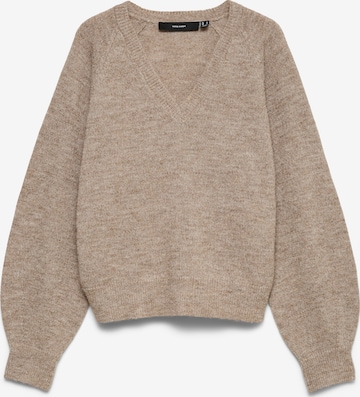 VERO MODA - Pullover 'VMTEAK' em bege: frente