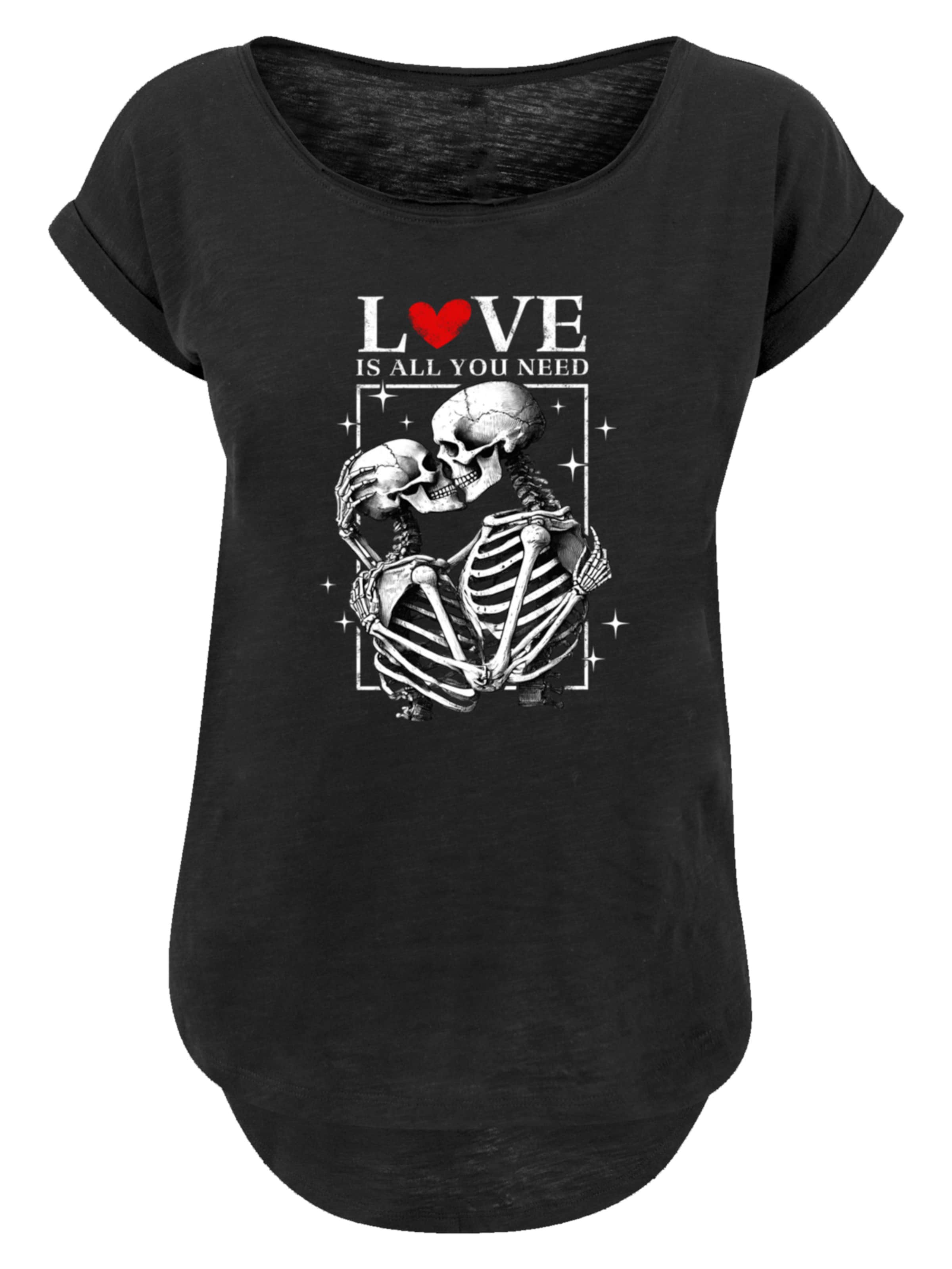 T-shirt 'Love is all you need' F4NT4STIC en noir : devant
