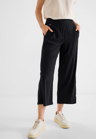 STREET ONE Loose fit Pants in Black: front