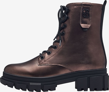 Bottines à lacets s.Oliver en marron : devant