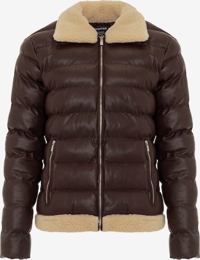 Daniel Hills Winterjacke in creme / kastanienbraun, Produktansicht