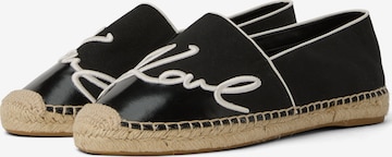 Karl LagerfeldEspadrile ' KAMINI SLIP ON ' - crna boja: prednji dio