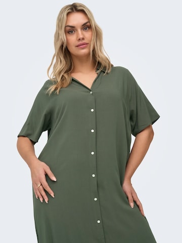ONLY Carmakoma Shirt Dress 'CARYasmin' in Green