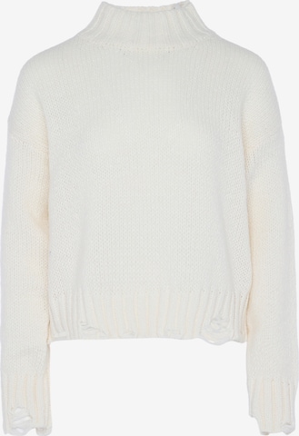 Pull-over MYMO en blanc : devant