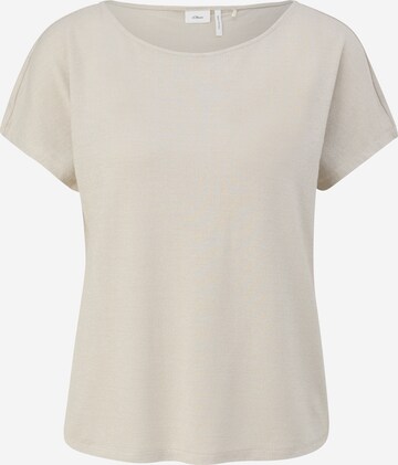 T-shirt s.Oliver BLACK LABEL en beige : devant