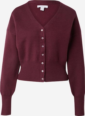 Cardigan TOPSHOP en rouge : devant