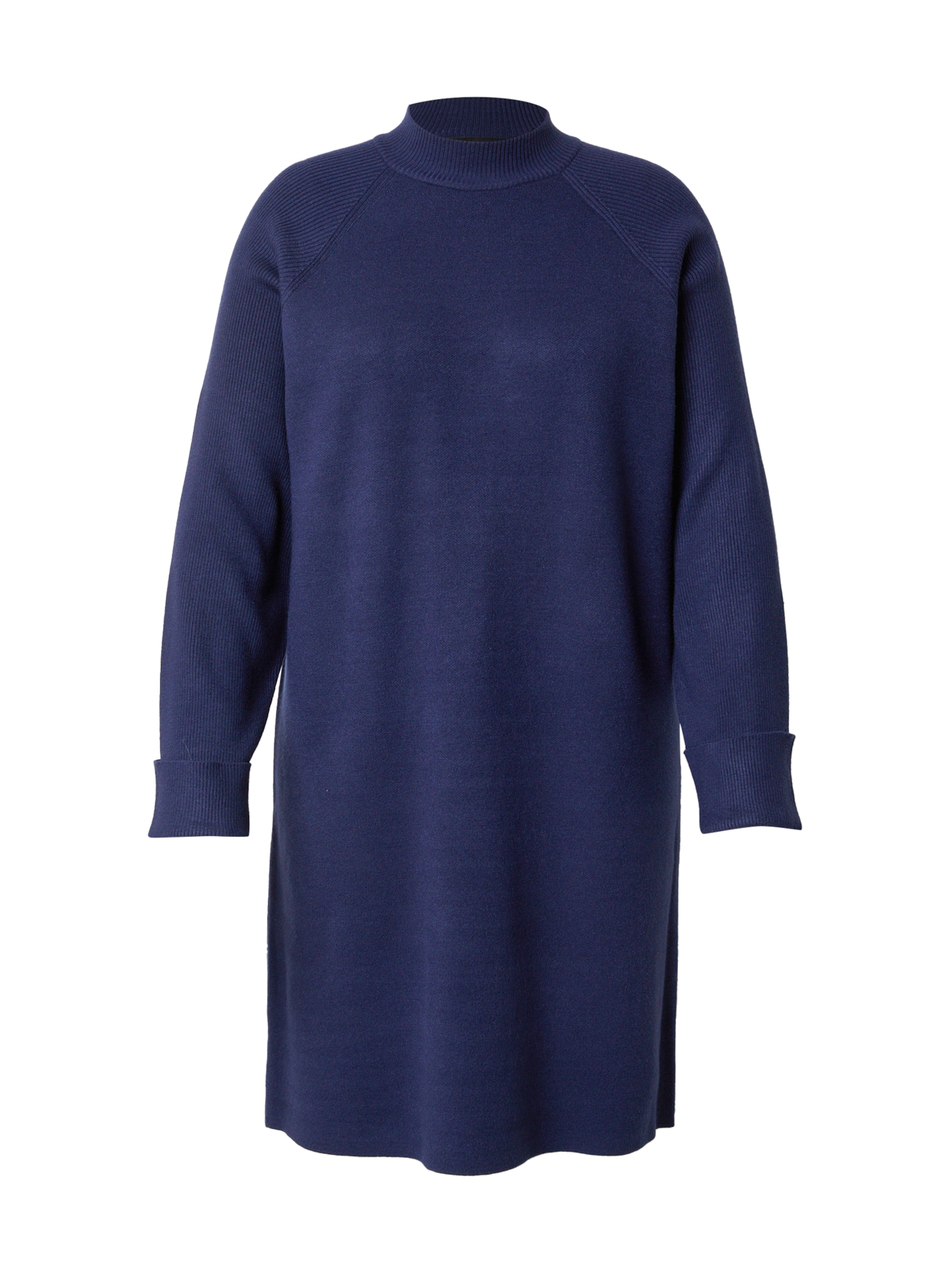 Vero Moda Curve Gebreide jurk 'VMCGold' in Blauw: voorkant