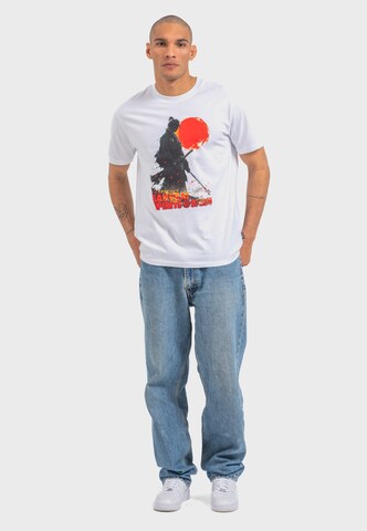 Oldskull Shirt 'Asian Ghost Warrior Graphic' in Wit