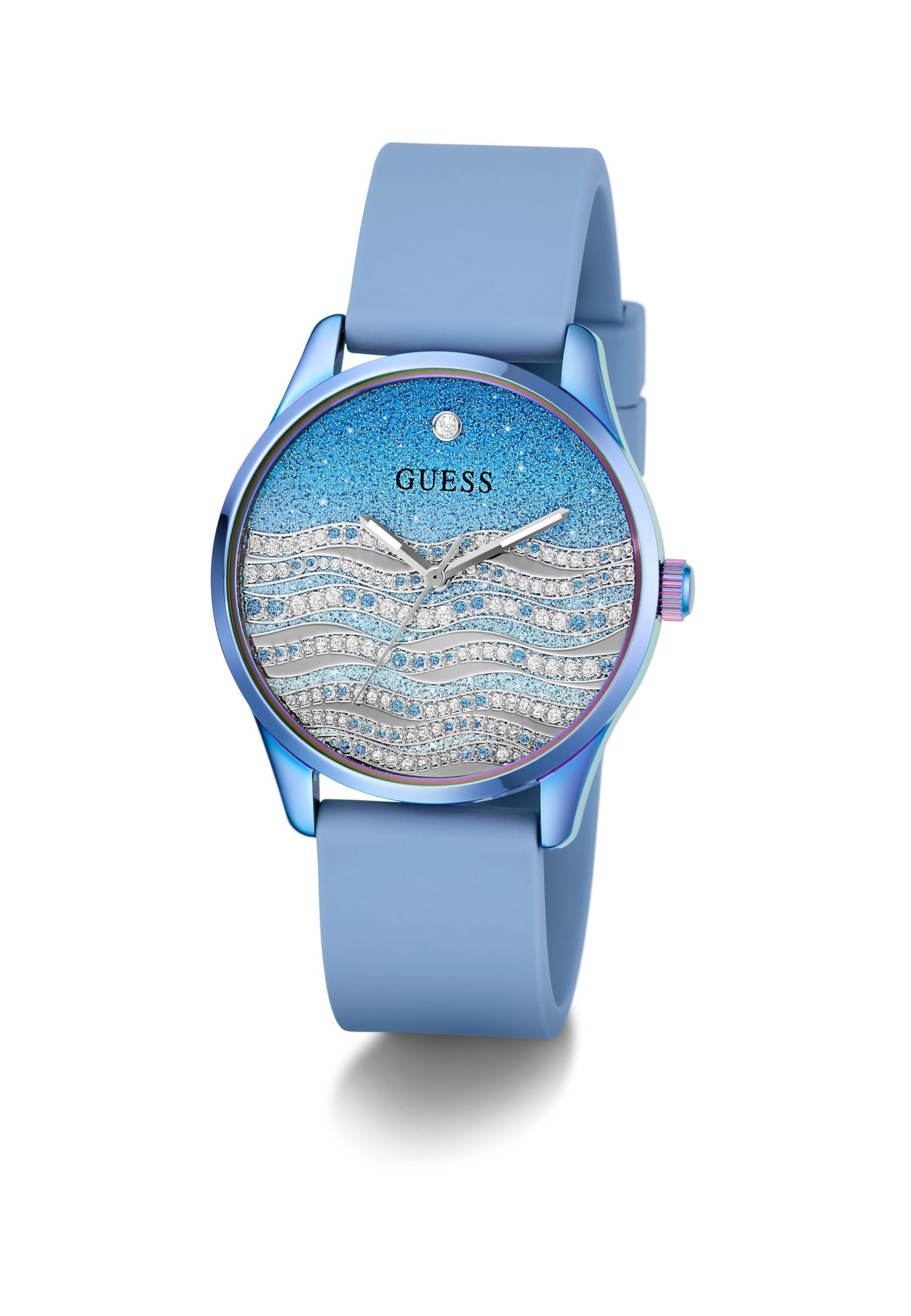 GUESS Uhr 'OCEANA' in Blau: Vorderseite