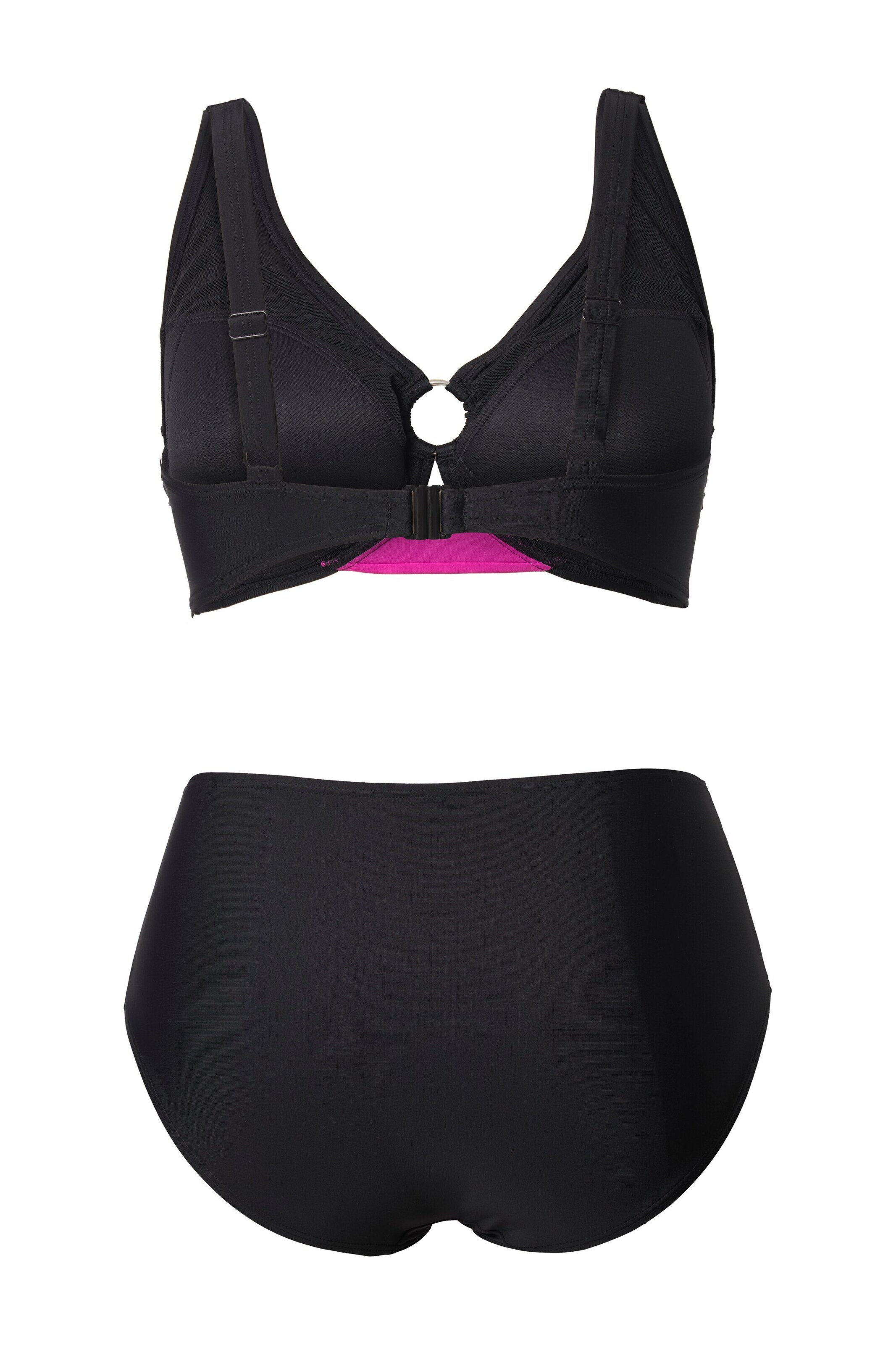 Ulla Popken T-Shirt Bikini in Schwarz