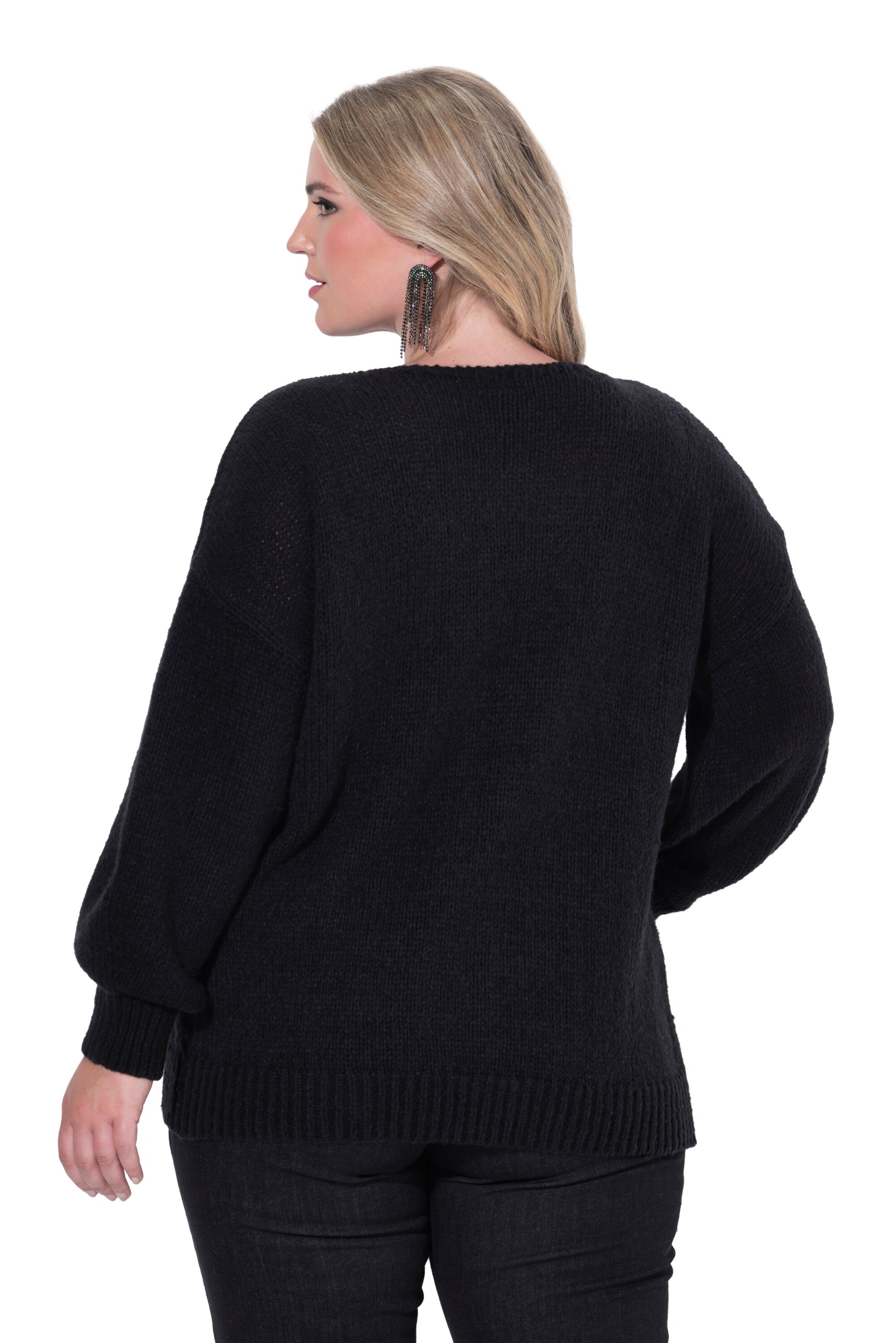 MIAMODA Knit cardigan in Black