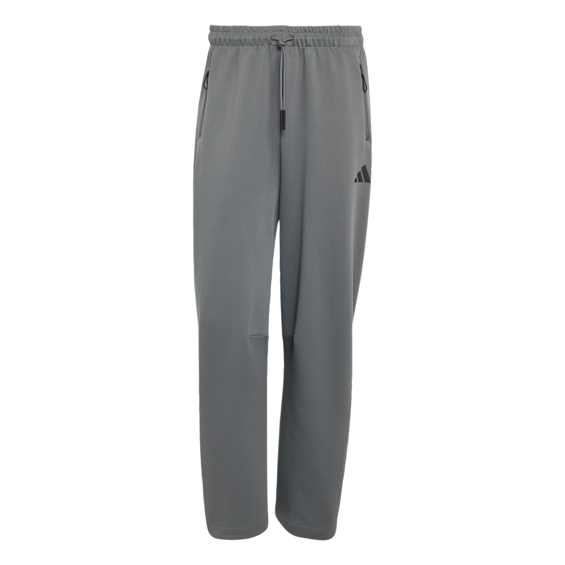 ADIDAS SPORTSWEAR - Perna larga Calças de desporto 'Z.N.E.' em cinzento: frente