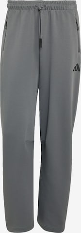 Wide leg Pantaloni sportivi 'Z.N.E.' di ADIDAS SPORTSWEAR in grigio: frontale