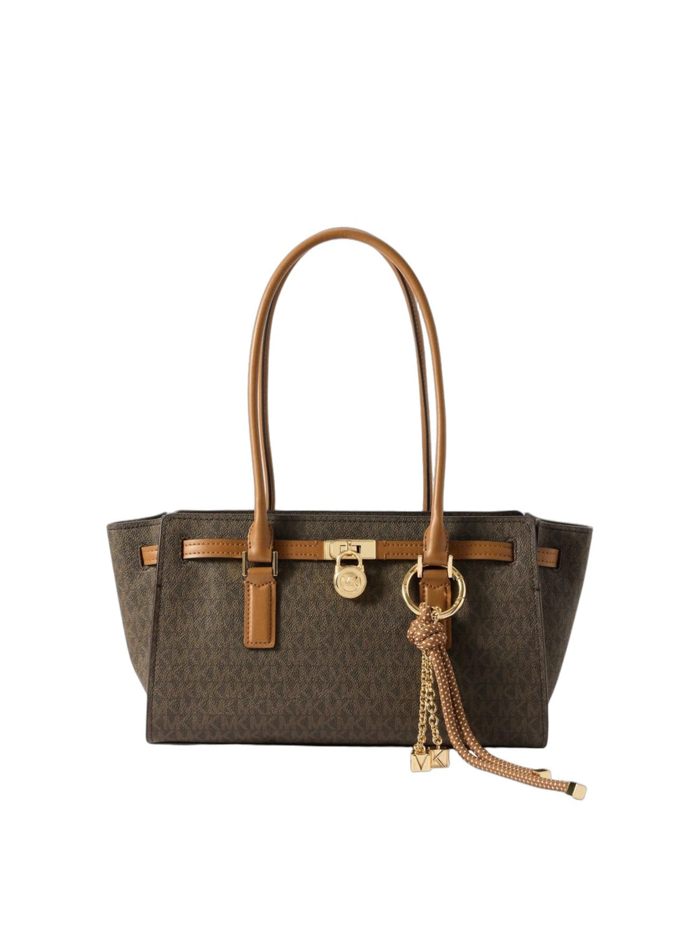 MICHAEL Michael Kors - Bolso de mano 'Hamilton' en marrón: frente