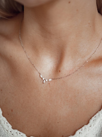 Hey Happiness Sieraden set 'Gemstone Crown and Pearl Layering Necklaces Set' in Zilver