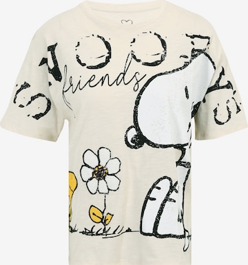 Frogbox T-Shirt 'Snoopy And Friends' in Beige: predná strana