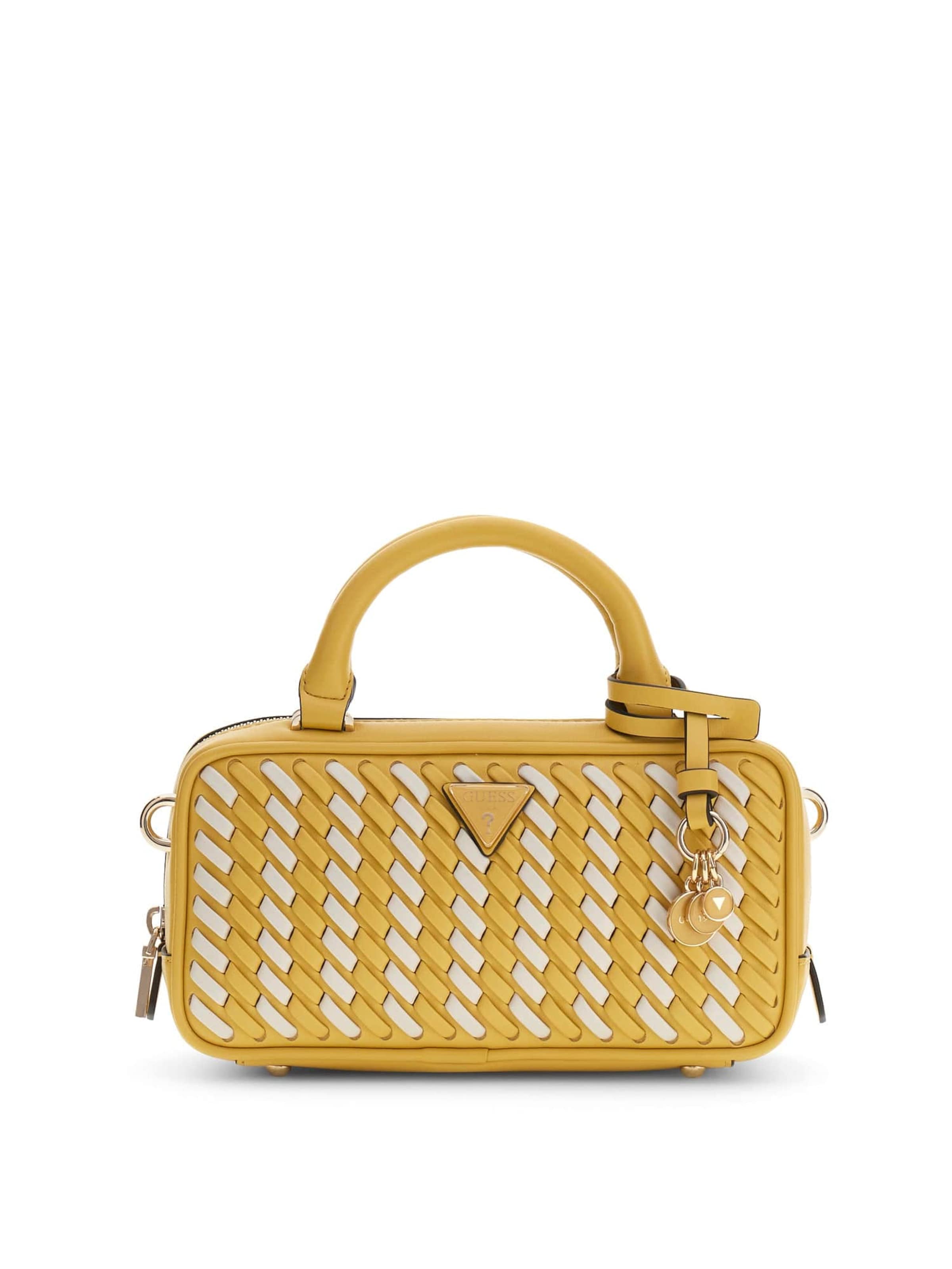 GUESS Handtasche 'Kora' in One Size in elfenbein / gelb, Produktansicht
