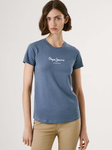 T-shirt 'New Virginia' Pepe Jeans en bleu : devant