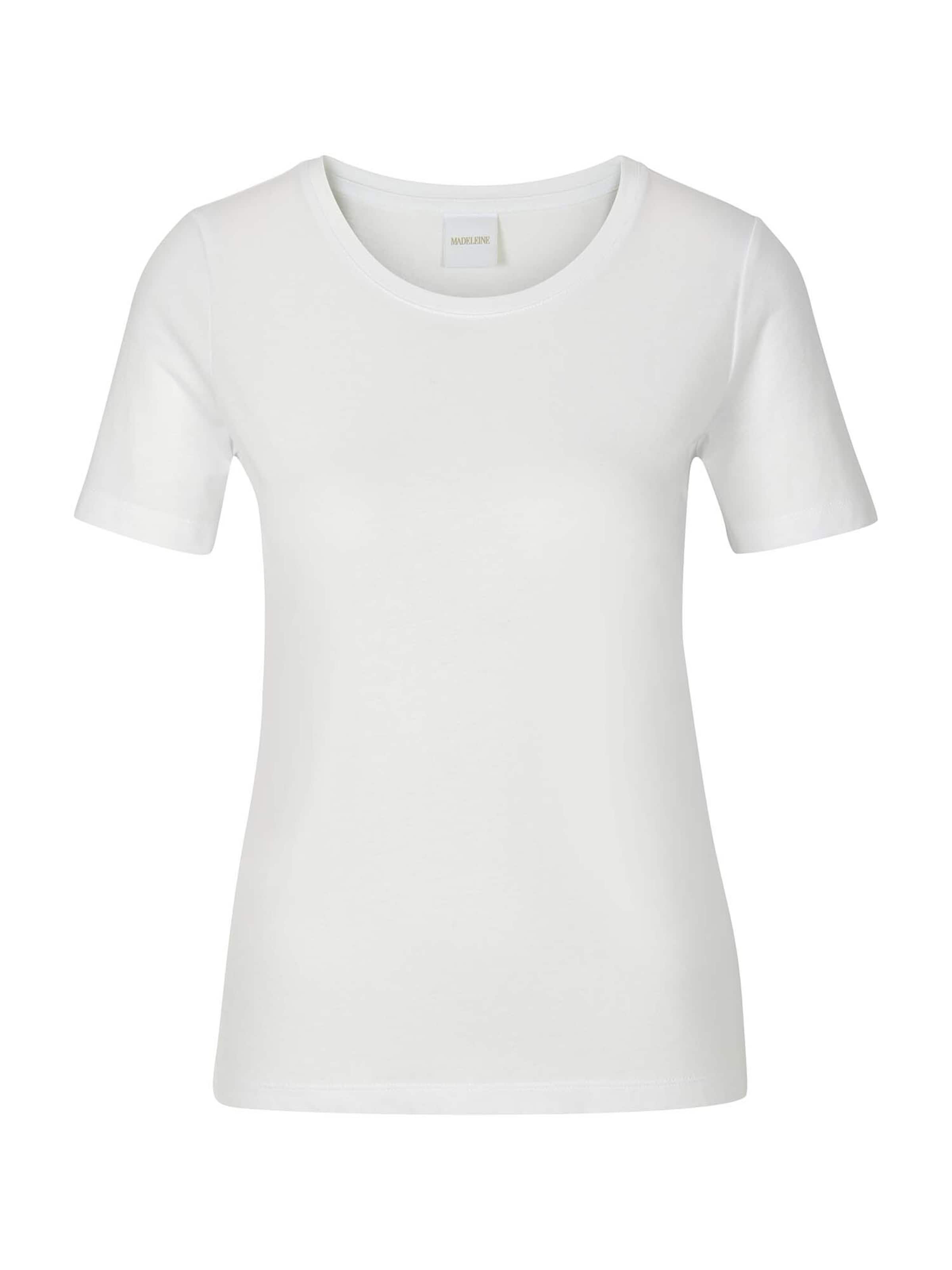 T-shirt MADELEINE en blanc : devant