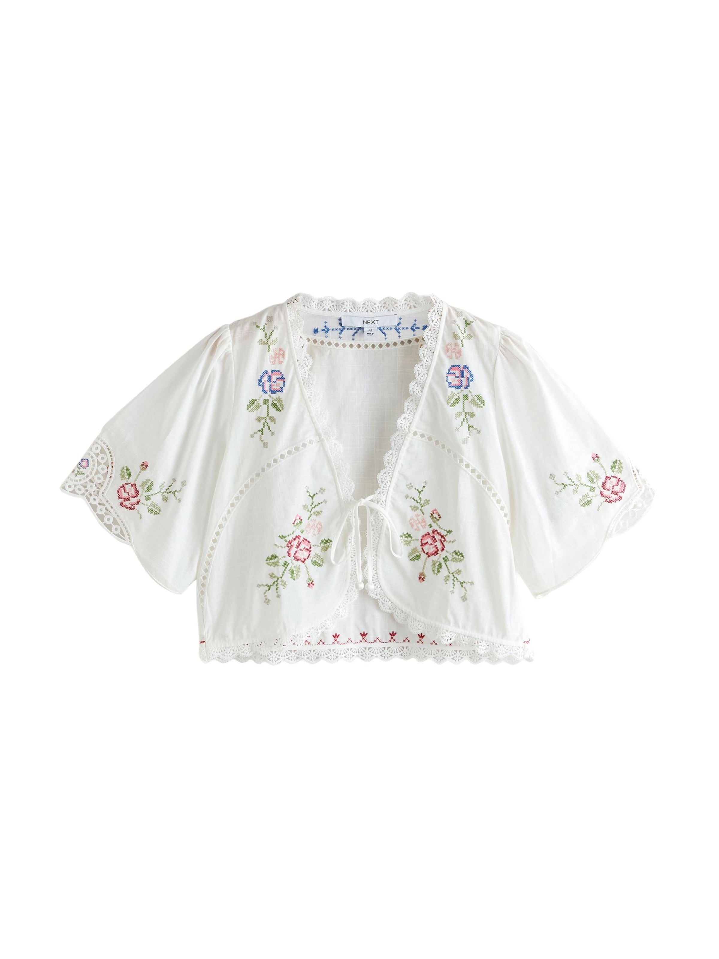 Next Bolerko w kolorze biały: przód