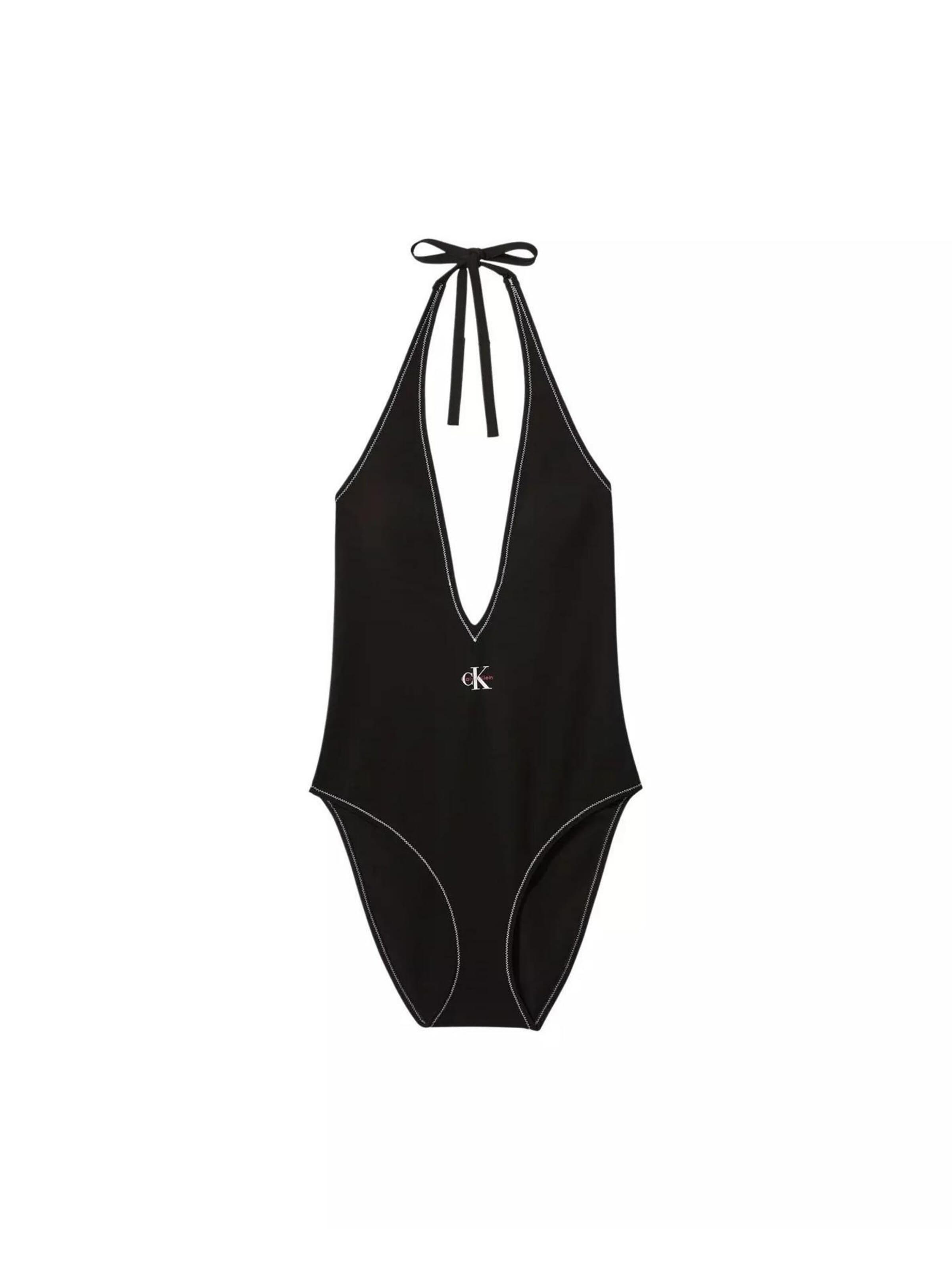 Triangle Maillot de bain 'PLUNGE ONE PIECE LV00Q61216' Calvin Klein Jeans en noir : devant