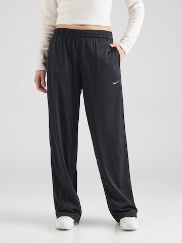 Nike Sportswear Wide leg Παντελόνι σε μαύρο: μπροστά