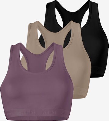 Bustino Reggiseno ' Sports-Collection mit breiten Trägern ' di Yenita in colori misti: frontale
