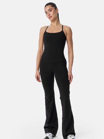 Cardio Bunny Flared Sports trousers 'STUDIO SHAPE' in Black: front