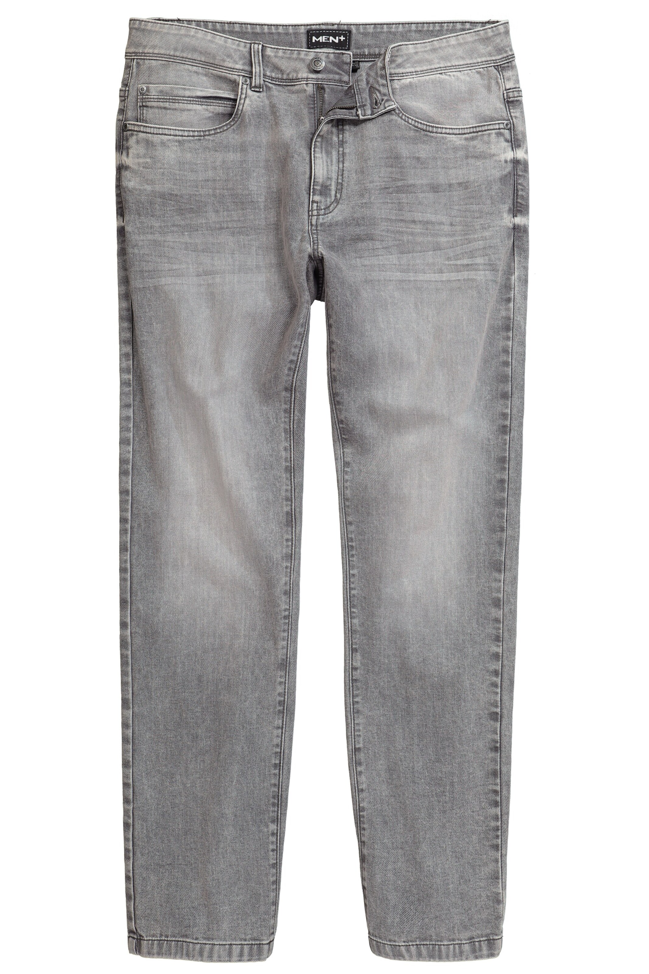 Men Plus Regular Jeans in Grijs: voorkant