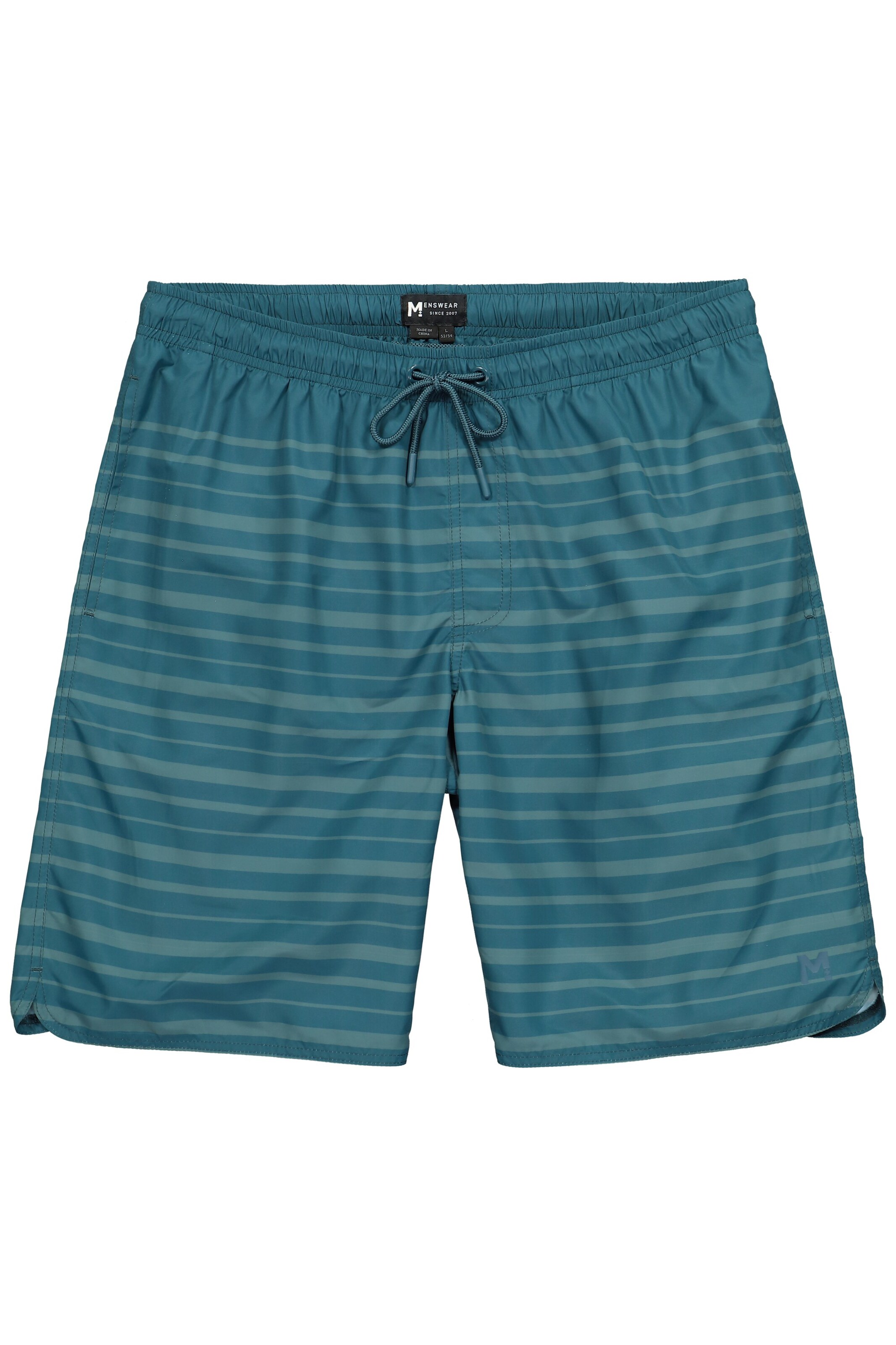 Men Plus Badeshorts in Blau: Vorderseite