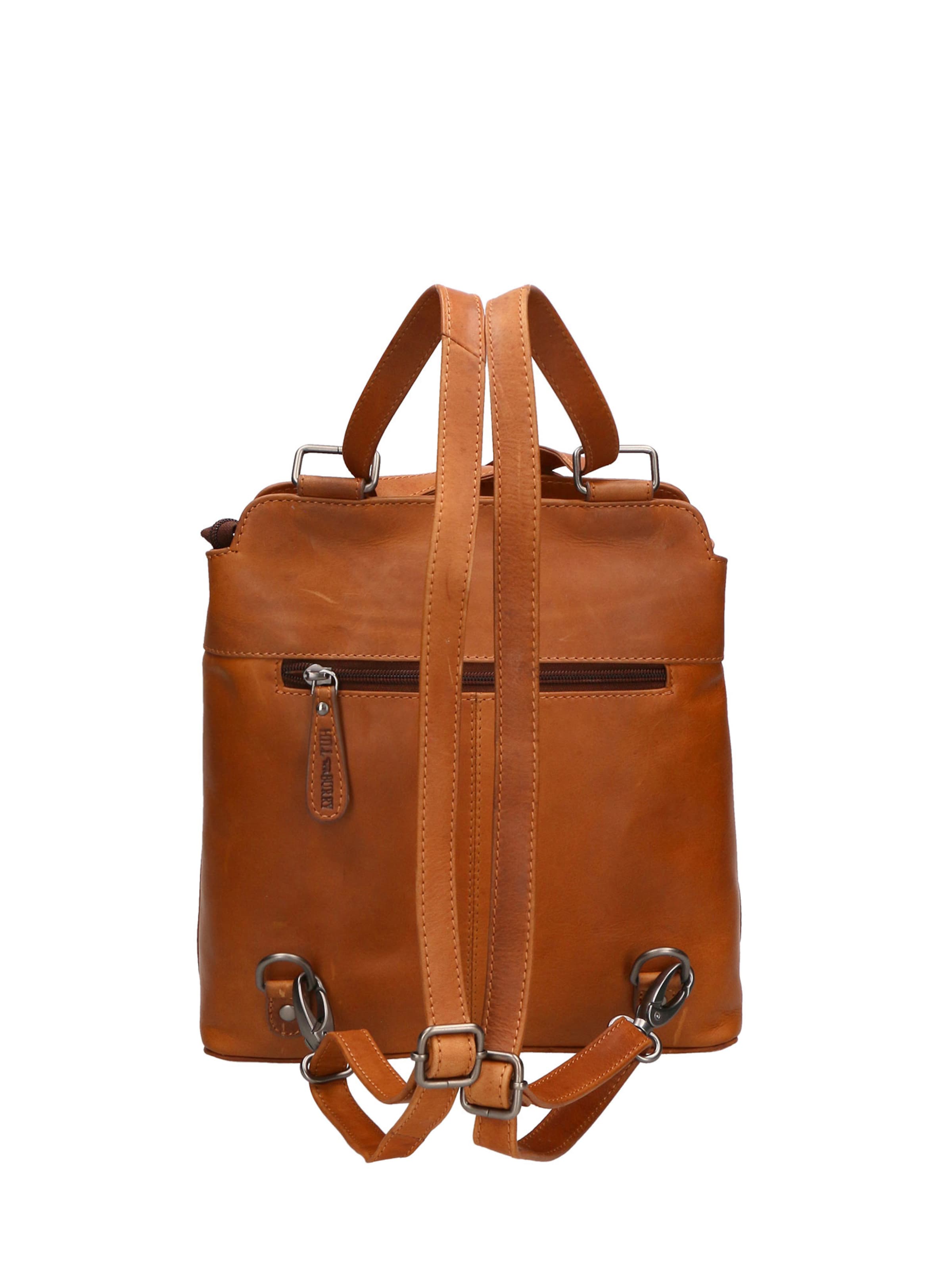 Borsa a spalla 'Borsa Uomo Vera Pelle Convertibile Spalla Zaino' di HILL BURRY in marrone