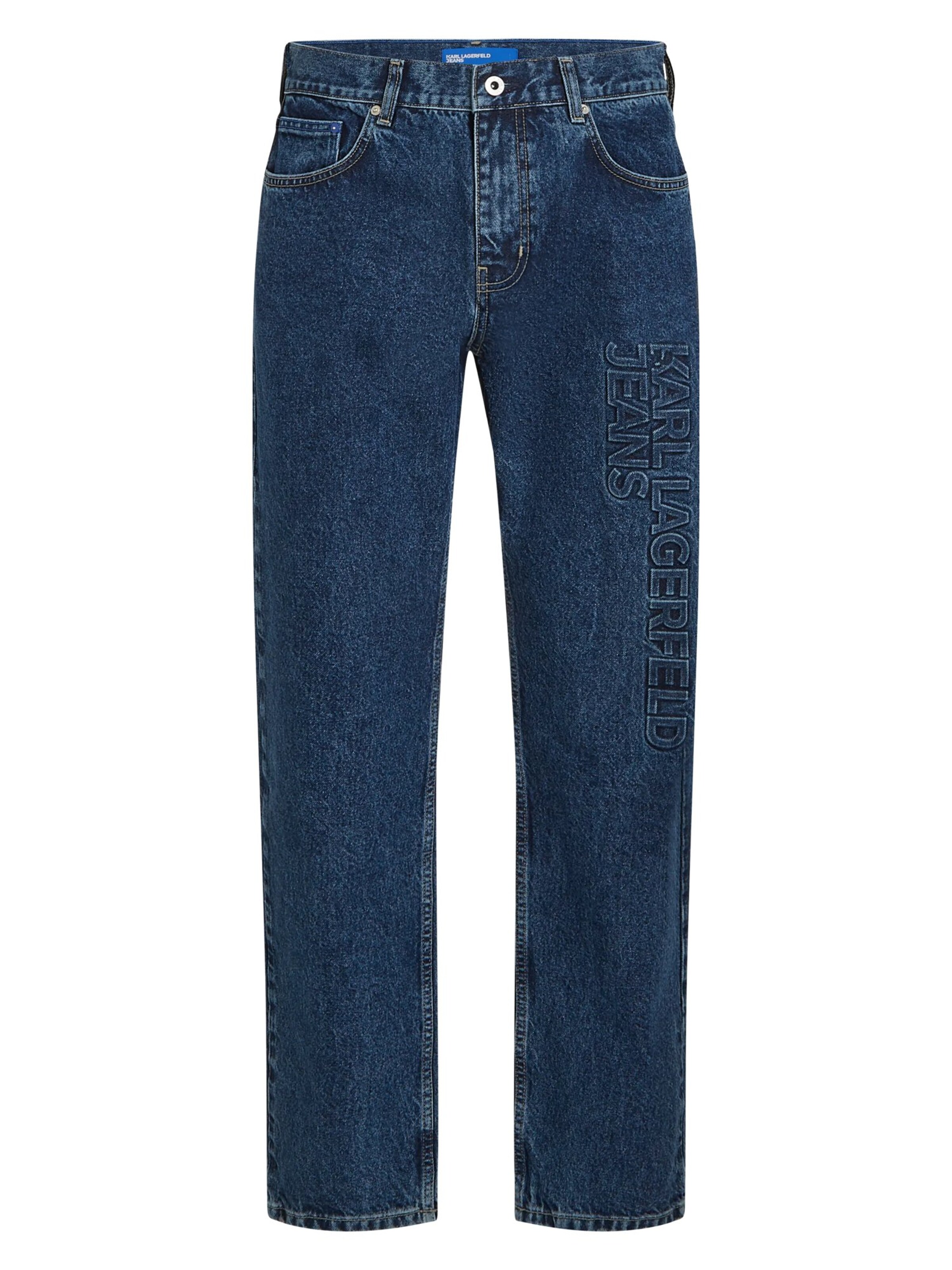 KARL LAGERFELD JEANS Regularen Kavbojke | modra barva: sprednja stran
