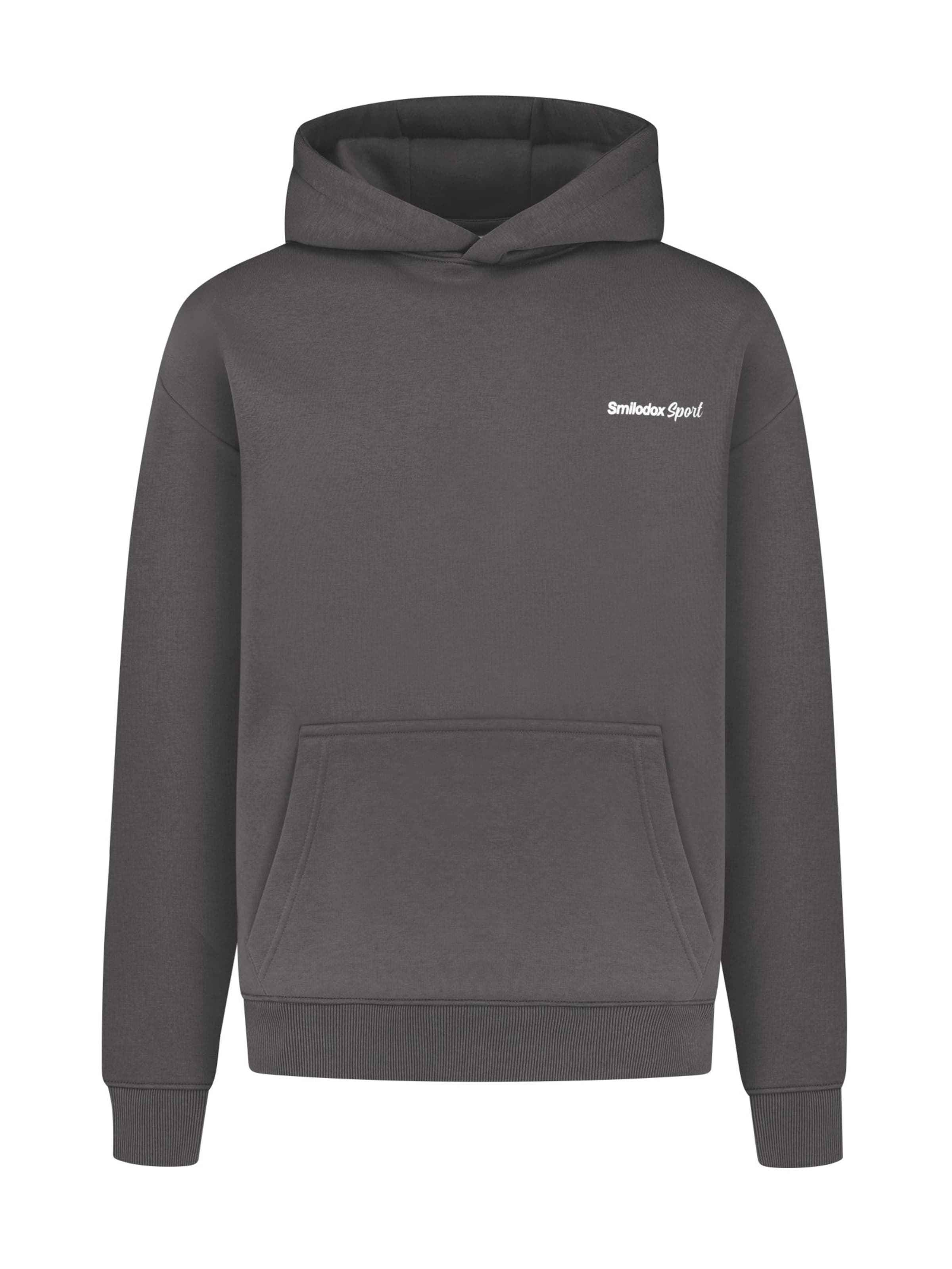 Smilodox Sweat jacket 'Fortes' in Grey: front