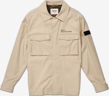 HALO Athletic Button Up Shirt in Beige: front