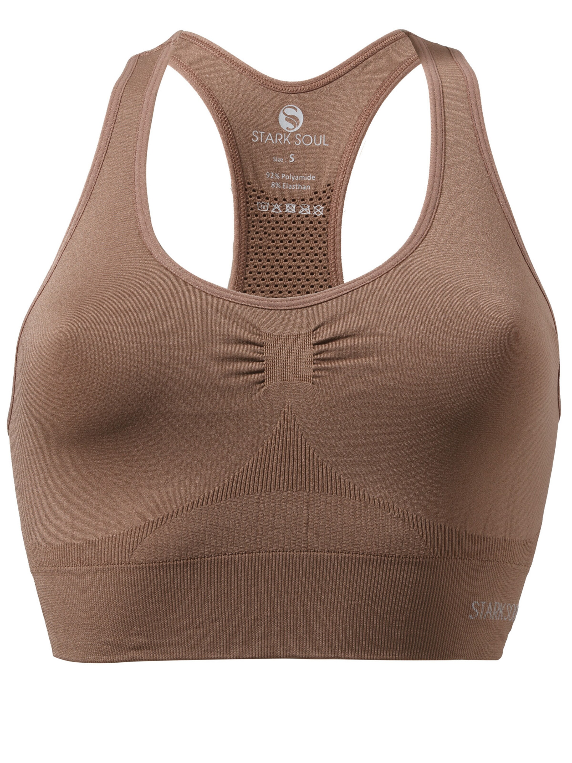 Stark Soul Sport-BH in Braun: Vorderseite