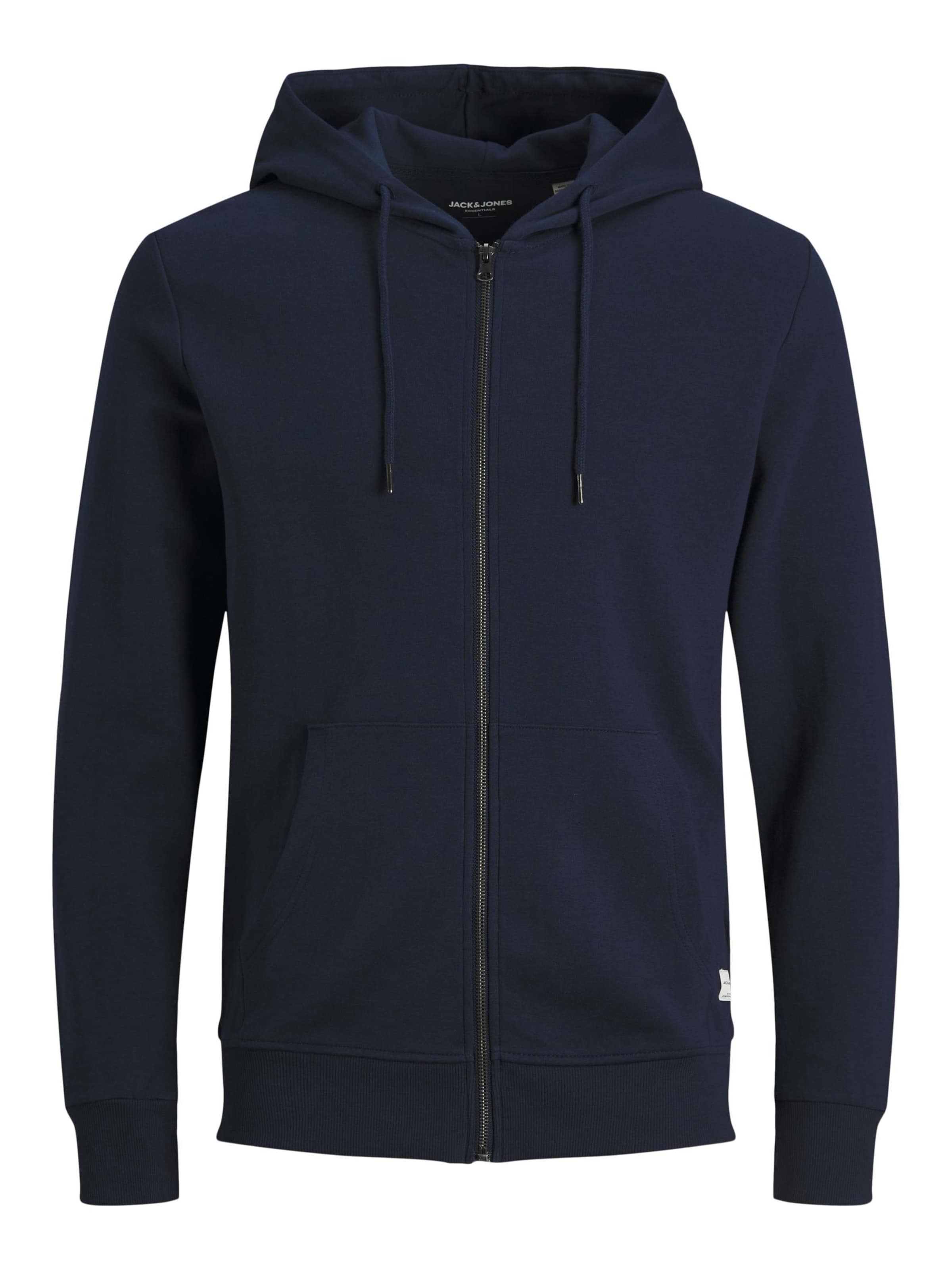 JACK & JONES Sweatvest in Blauw: voorkant