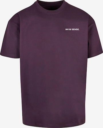 9N1M SENSE Shirt 'Local Flower Shop' in Purple: front