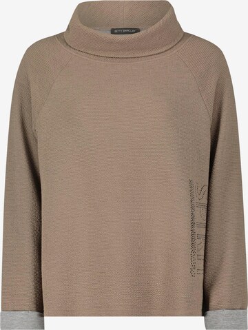 Betty Barclay Sweatshirt mit hohem Kragen in Braun: predná strana