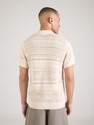 Jack & Jones Premium Πλεκτή ζακέτα 'JPRBluhamilton' σε μπεζ