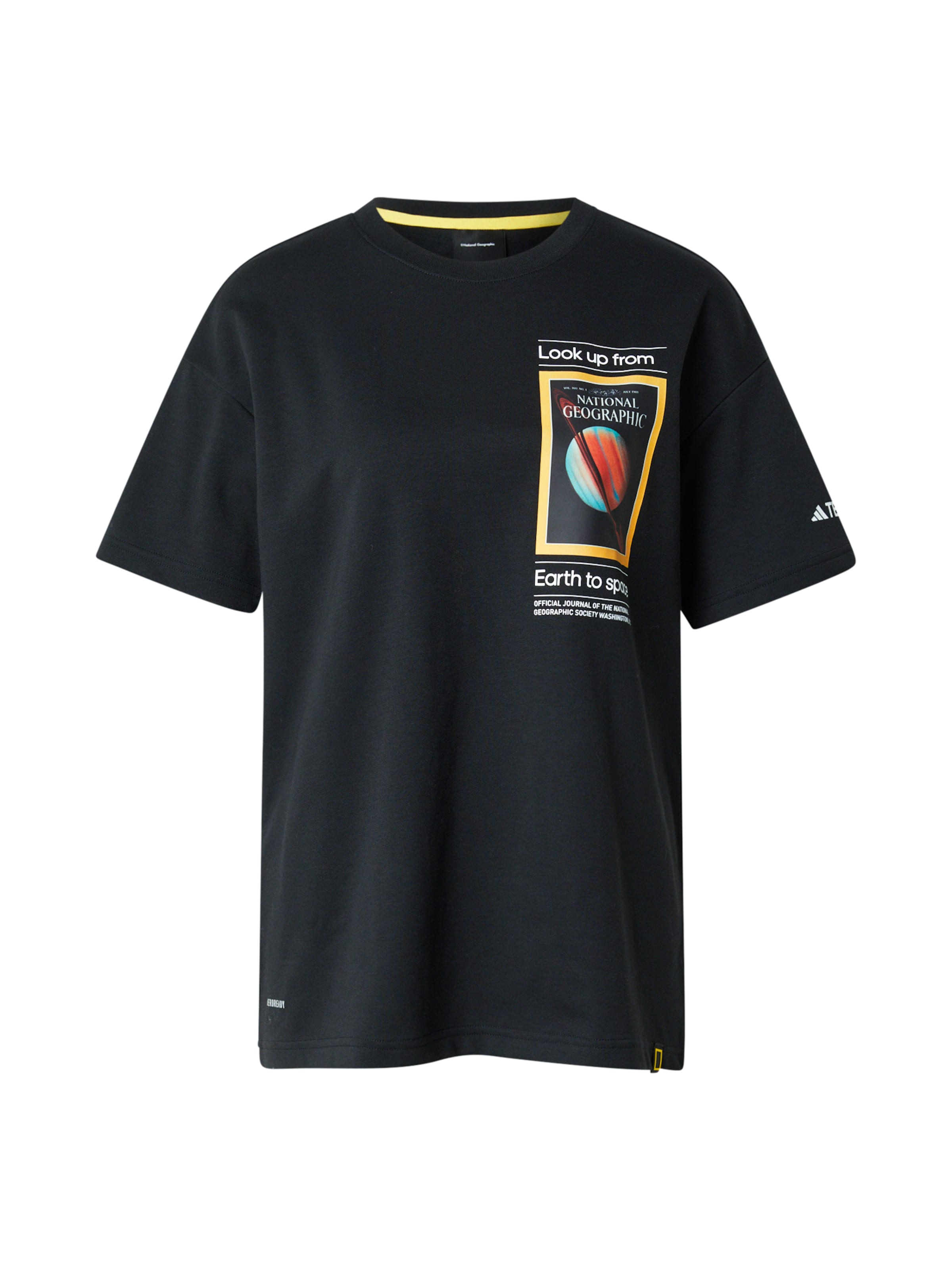 ADIDAS TERREX Λειτουργικό μπλουζάκι 'National Geographic' σε μαύρο: μπροστά