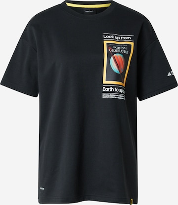 juoda ADIDAS TERREX Sportiniai marškinėliai 'National Geographic': priekis
