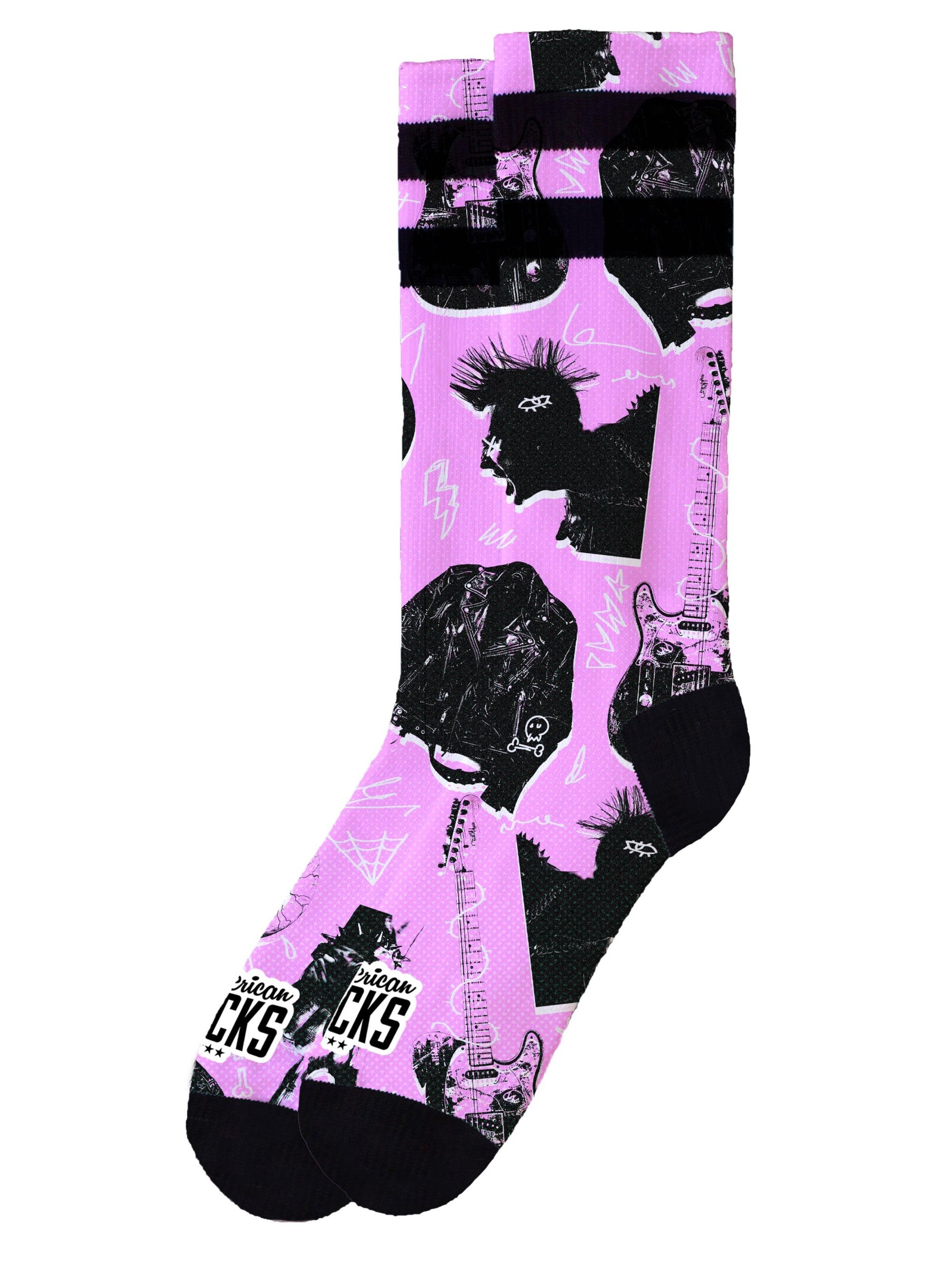 American Socks Socken 'Street Riot'‌ in Schwarz: Vorderseite