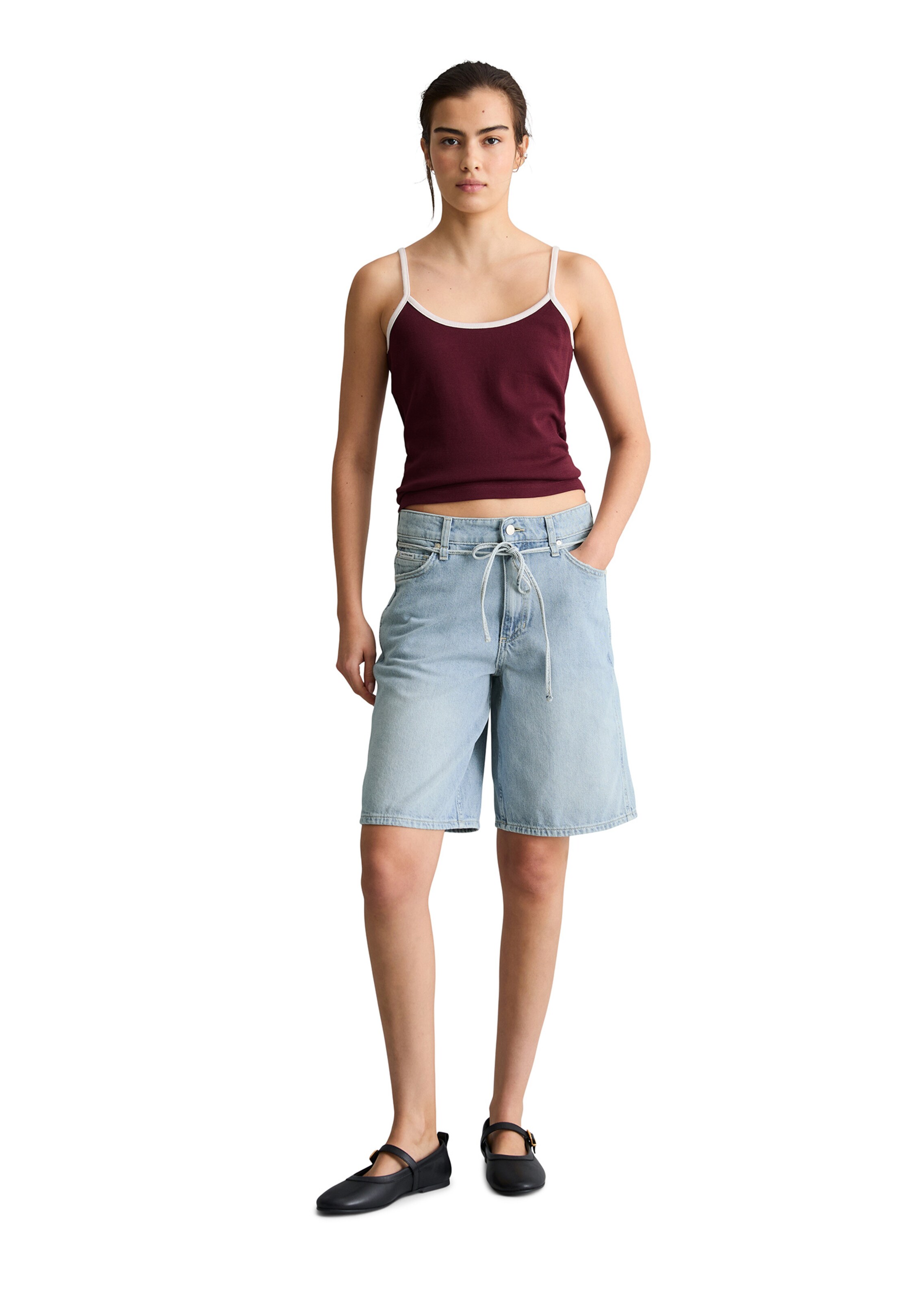 Marc O'Polo DENIM Wide leg Jeans 'Jonnda' in Blauw