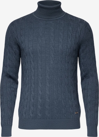 Pull-over Ombre en bleu : devant