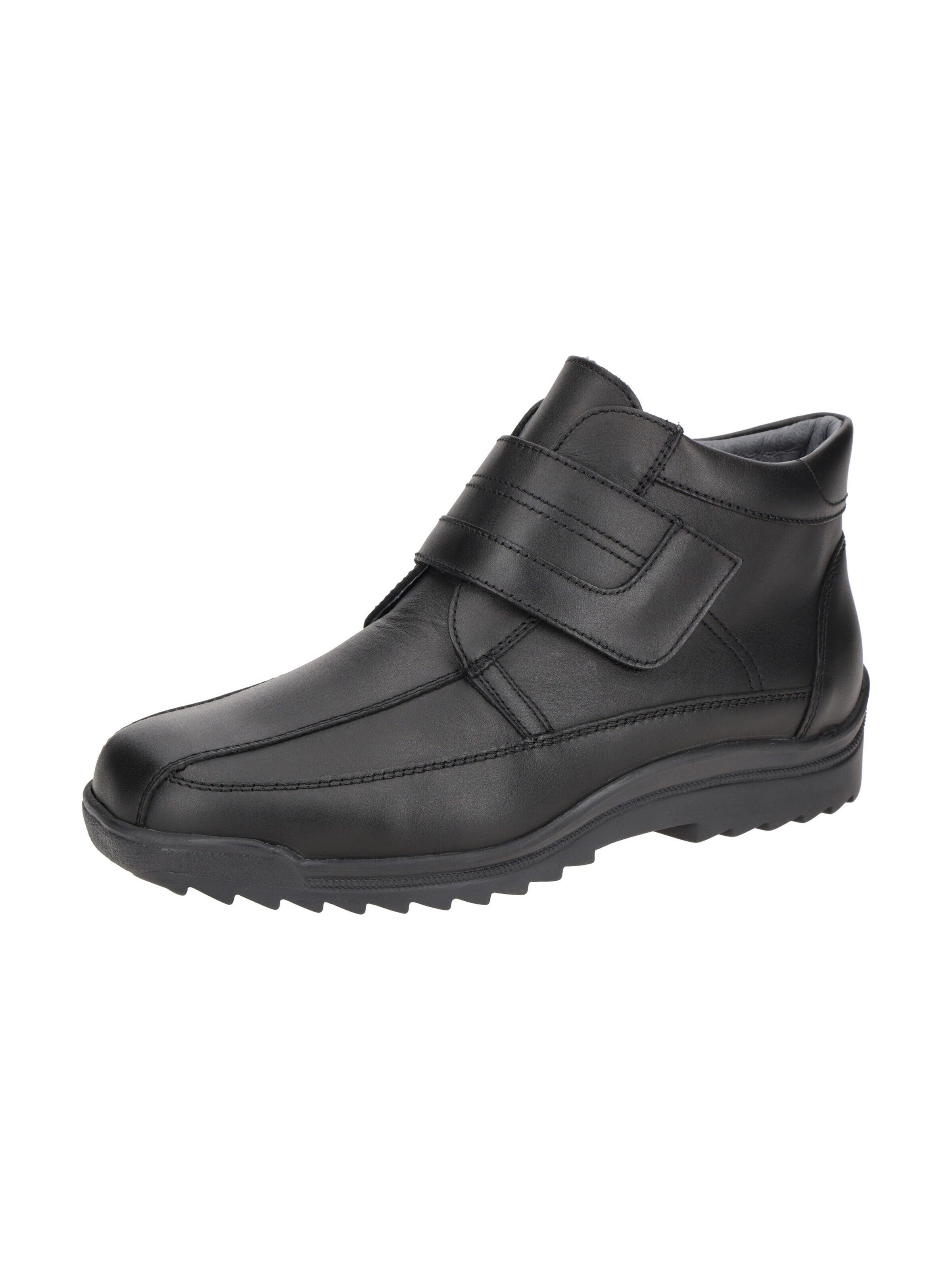 WALDLÄUFER Boots 'Waldläufer Kai Winter Stiefelette Herren schwarz K-Weite' in Black: front