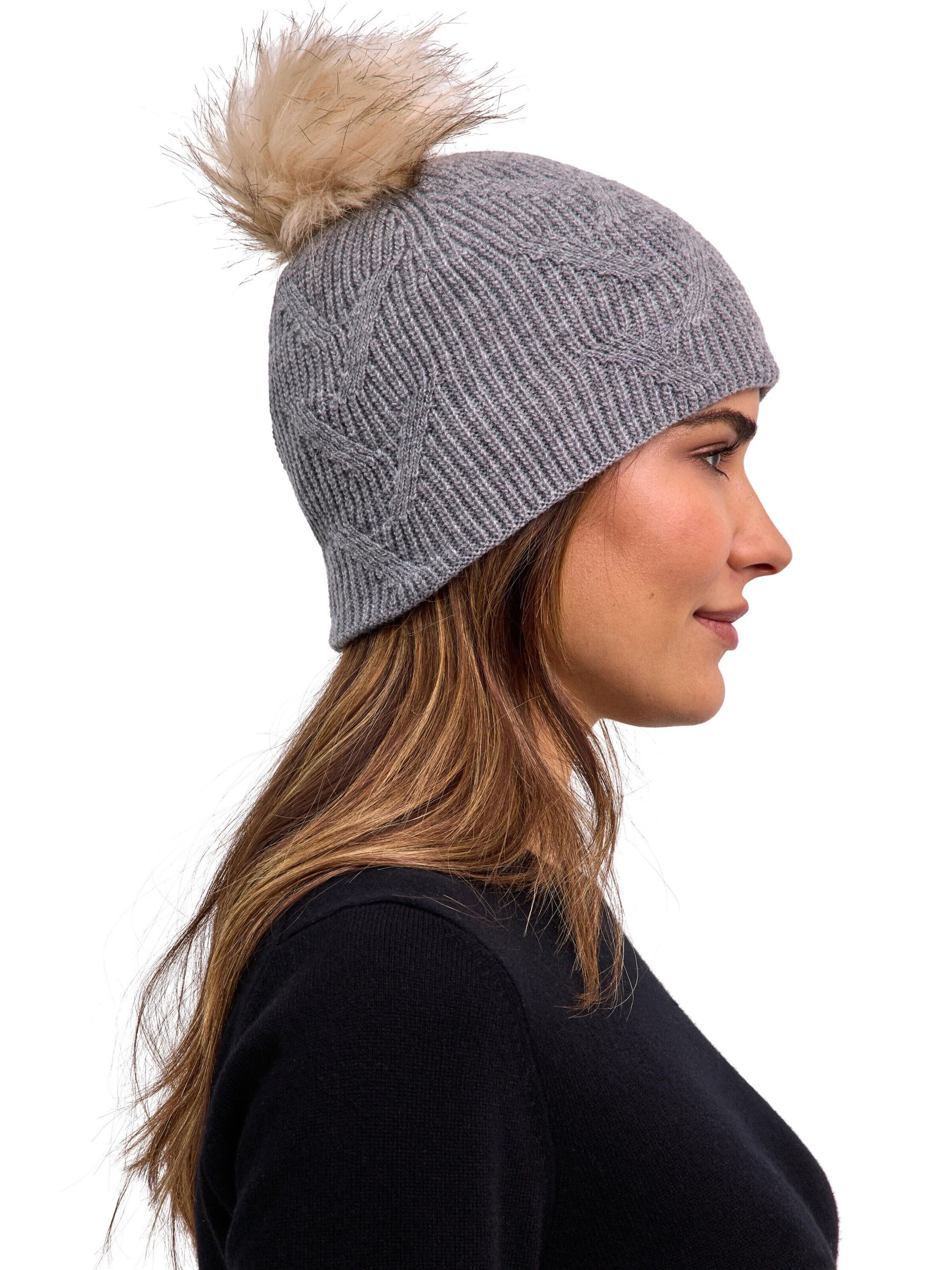 FALKE Beanie in Grey: front