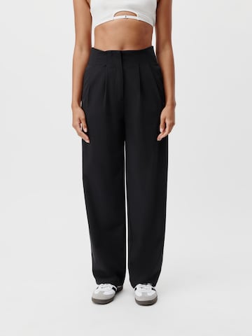 LeGer by Lena Gercke Loosefit Élére vasalt nadrágok 'Marla' - fekete: elől