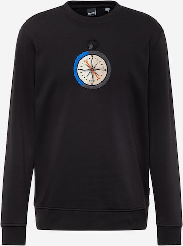 Sweat-shirt 'OLIVER' Only & Sons en noir : devant