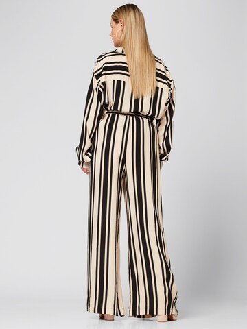 Wide leg Pantaloni 'Hellen' di Guido Maria Kretschmer Curvy in nero