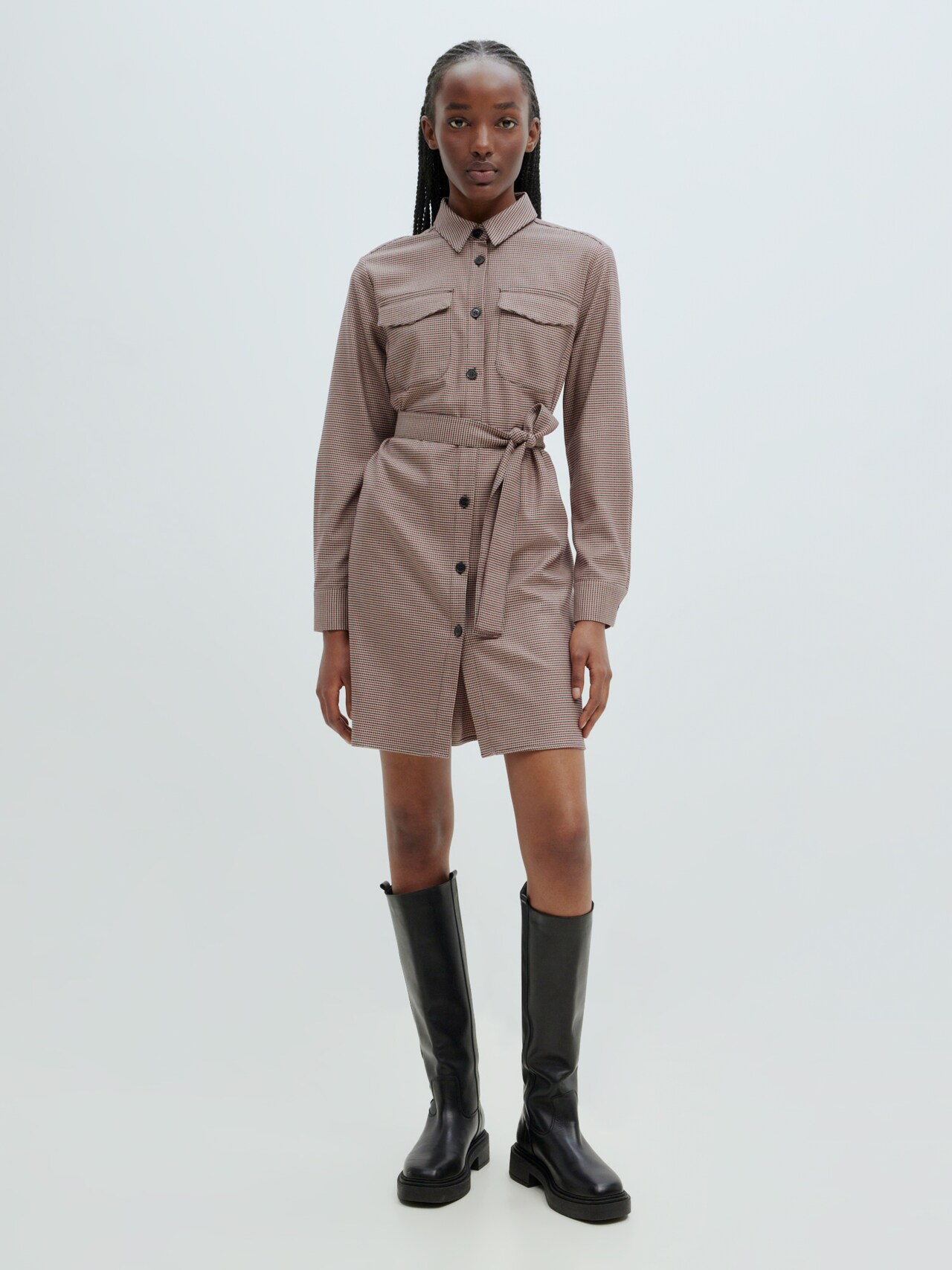 EDITED Vestido camisero 'Annabel' beige